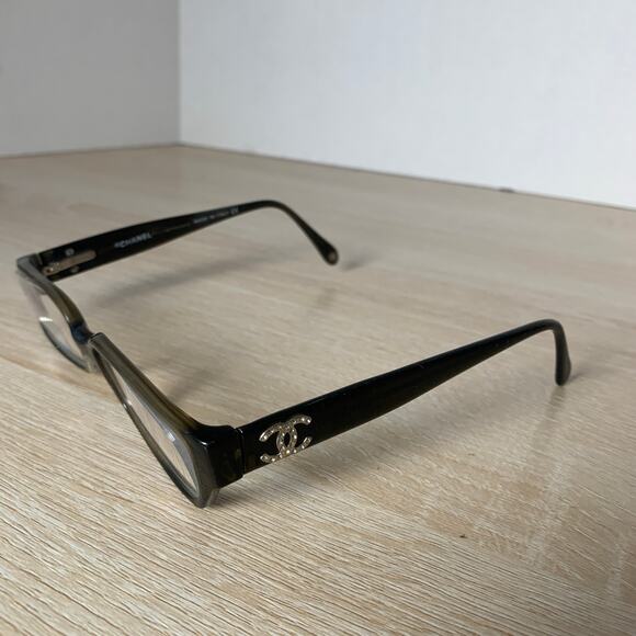 CHANEL 3075-B C.775 Eyeglasses Dark Brown Frames READ 51-17-135 Italy - Picture 3 of 12